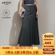 艾諾絲雅詩(shī)【商場(chǎng)同款】2025夏季新品高級(jí)灰魚尾長(zhǎng)裙半身裙女裝40423506 煙草灰 XL