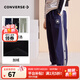 Converse匡威兒童裝男童加絨褲子2023新款秋冬款長(cháng)褲中大童運動(dòng)褲休閑衛褲 藏青藍 140 /60 【建議身高128-140cm】