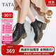 他她張淼怡Tata他她魔法靴厚底馬丁靴女新款 黑(鞋底綠)（絨里） 38