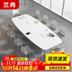 蘭冉 會(huì )議桌長(cháng)桌簡(jiǎn)約辦公桌橢圓會(huì )議室洽談桌 1.8m不含椅