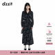 DZZIT地素半身裙2025春季新款搖滾波嬉風(fēng)石榴花布法式復(fù)古裙子女 黑色 M