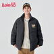 班尼路（Baleno）冬季新款棉服男外套男女同款秋冬季加厚棉衣面包服立領(lǐng)防風(fēng)棉襖男