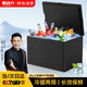菱動(dòng)力EPP泡沫箱商用食品級(jí)郵政箱包裝水果食品冷藏保溫快遞用56L黑色
