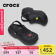 卡駱馳（CROCS）貝拉洞洞鞋沙灘鞋包頭女鞋厚底拖鞋|210062 黑色-001(含智必星） 36 (220mm) 37