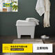 宜家（IKEA）BURSJON波斯昂儲(chǔ)物凳家用儲(chǔ)物矮凳換鞋凳家用 儲(chǔ)物凳白色