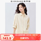 佐丹奴知識分子風(fēng)襯衫女純棉府綢破骨連肩中袖襯衣女05345463