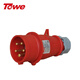 TOWE同為IPS-P516工業(yè)連接器工業(yè)插頭機房PDU專(zhuān)用航空插頭耦合器380V 5芯公頭