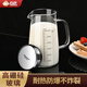 合慶玻璃杯辦公室飲水杯牛奶杯子烘焙量杯帶刻度飲料杯家用耐高溫茶杯 【帶蓋】透明色小號(hào)600ML