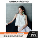 UR2025秋季新款女裝溫柔風(fēng)花卉圖案無(wú)袖罩衫襯衫UWH250139 本白 S
