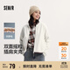 森馬（Semir）外套女抗靜電搖粒絨寬松休閑冬季拼接立領(lǐng)插肩袖夾克101724108004