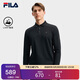 FILA 斐樂官方男子針織長袖POLO衫2025秋季時(shí)尚休閑基礎(chǔ)上衣