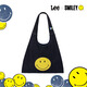 Lee×Smiley聯(lián)名托特購物包男女同款單肩包笑臉手提包手拎包潮牌時(shí)尚 原牛色