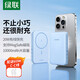 綠聯(lián)磁吸無線充電寶MagSafe快充Mini便攜小巧10000毫安時(shí)大容量移動(dòng)電源PD20W充電寶電源充電器 磁吸遠(yuǎn)峰藍(lán)【10000毫安】PD20W快充