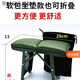 聚時(shí)家用凳子折疊凳子鋼板特厚戶(hù)外休閑高鐵便攜式馬扎旅游折疊凳 小號碳鋼豪華皮革坐墊+收納袋地 新款鋼板馬扎