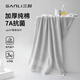 三利7A抗菌浴巾純棉100%加大加厚不易掉毛吸水男士女生成人裹巾淺灰
