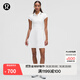 lululemon丨Pique 女士高爾夫珠地短袖休閑連衣裙 LW1FBIS 白/白/黑 S /6