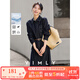 梵希蔓撞色明線(xiàn)牛仔連衣裙女2025秋季新款藍色翻領(lǐng)長(cháng)袖直筒中長(cháng)裙 A2832 深牛仔藍 M （建議100-110斤）
