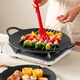 onlycook鑄鐵烤肉盤(pán)戶(hù)外露營(yíng)卡式爐專(zhuān)用燒烤盤(pán)家用電磁爐煎烤盤(pán) 烤盤(pán)30cm基礎套裝