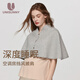 孕尚坐月子披肩孕產(chǎn)婦空調房護肩頸部睡覺(jué)保暖斗篷全棉四季款孕婦裝 灰色 均碼