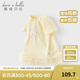 戴維貝拉（DAVE＆BELLA）兒童針織連衣裙2025女童新款網(wǎng)紗裙小童蛋糕裙洋氣女寶寶夏天裙子 奶黃色【現(xiàn)貨】 110 cm（建議身高100-110cm）