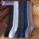 立形計襪子男100%純棉冬季長(cháng)襪子加長(cháng)加厚高筒襪長(cháng)筒及膝加絨保暖小腿襪