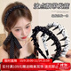 向晚發(fā)箍2件雪紡波點(diǎn)飄帶發(fā)箍長(cháng)齒頭箍女馬尾編發(fā)絲帶麻花辮發(fā)帶頭箍