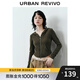 UR2025秋季新款女時(shí)尚連帽愛(ài)心蝴蝶結拉鏈修身外套UYB150001 咖棕 S