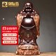 禮御友嘉黑檀木雕彌勒佛像擺件實(shí)木雕刻紅木八方佛笑佛家居客廳工藝品送禮 黑檀精雕八方佛【高30cm】