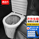 菱動(dòng)力收納箱車(chē)載馬桶便攜式戶(hù)外防臭固化劑廁所車(chē)用折疊馬桶