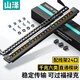 山澤六類(lèi)24口免打配線架 CAT6非屏蔽直通模塊網(wǎng)絡(luò)配線架WAN-77   1個(gè)