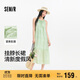 森馬（Semir）[商場(chǎng)同款]連衣裙女蝴蝶結度假風(fēng)2025夏肌理掛脖長(cháng)裙101325114011