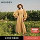 moussy 【劉亦菲同款】南法度假風(fēng)碎花浪漫優(yōu)雅連衣裙028ISX33-3711 070米色 S