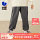迷你巴拉男女童褲子寶寶秋可調(diào)節(jié)運(yùn)動(dòng)褲衛(wèi)褲長褲【蹦蹦褲】 茶灰 130