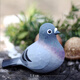 肥啾純手工木雕小鳥(niǎo)生日禮物銀喉北長(cháng)尾山雀實(shí)木桌面擺件 灰鴿 北長(cháng)尾山雀