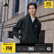 adidas休閑舒適寬松加絨連帽夾克外套男女秋冬阿迪達斯官方輕運動(dòng) 黑色   3XL