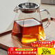 憶壺茶（YIHUTEA）玻璃公道杯帶過(guò)濾網(wǎng)茶漏套裝茶具配件茶海分茶器加厚功夫茶杯大號 【升級大容量】500ml+卡扣茶漏