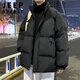 JEEP SPIRIT冬季羽絨服男士美式潮2024新款潮流學(xué)生寬松大碼立領(lǐng)加厚外套 黑色立-領(lǐng)正常碼 L 建議120-135斤