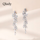 Qlady爆閃流蘇耳環(huán)女長(cháng)款耳飾女獨特漂亮耳釘2025新高級感輕奢耳墜禮物