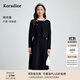 珂萊蒂爾Koradior秋款香風(fēng)氣質(zhì)修身真兩件套連衣裙女優(yōu)雅小黑裙 暗群青色 S