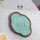 三旬胡桃木茶盤(pán)家用中式創(chuàng)意實(shí)木干泡小茶臺(tái)功夫茶杯2024新款茶具托盤(pán) 海棠_胡桃木（春華）茶盤(pán)