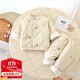 迪士尼（Disney）嬰兒套裝夾棉加厚棉衣新生幼兒分體寶寶衣服秋冬裝分體衣套裝外穿 絎繡小兔 100 (12-16個(gè)月)