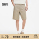 森馬（Semir）休閑短褲男復古流行工裝褲2025夏季直筒褲子純色百搭109325125101