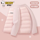 SNOOPY女童羽絨內(nèi)膽秋冬2024新款中大童校服內(nèi)搭神器兒童冬裝羽絨服 【輕薄內(nèi)膽】H方形魔術(shù)貼努比K粉 140
