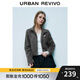 UR2025秋季新款女裝輕運(yùn)動(dòng)休閑立領(lǐng)短款拉鏈外套UYY150002 深灰 M