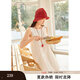 紫涵（ZIHAN）紫涵圓領(lǐng)無(wú)袖背心連衣裙女2025夏季新款法式簡(jiǎn)約時(shí)尚百搭a字短裙 白色 M
