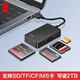 川宇USB2.0多功能合一讀卡器 適用佳能索尼尼康SD/CF/MS儲存卡監(jiān)控行車記錄儀TF內(nèi)存卡 黑色 多合一USB2.0