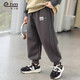 小象漢姆童裝男童運動(dòng)褲兒童秋長(cháng)褲秋裝新品中大童韓版褲子 摩灰色 160 cm