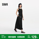 森馬（Semir）連衣裙女高腰拼接背心裙百搭2025夏優(yōu)雅圓領(lǐng)長裙通勤109325114015