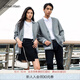 Calvin KleinJeans25秋季新款男士休閑學(xué)院ck字母提花紐扣V領(lǐng)針織開(kāi)衫4RD389G P7E-英雄灰 S