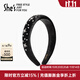 She's茜子巴比耶序曲原創(chuàng  )優(yōu)雅絲絨發(fā)箍壓發(fā)頭箍高顱頂發(fā)飾頭飾生日禮物 墨絨G0